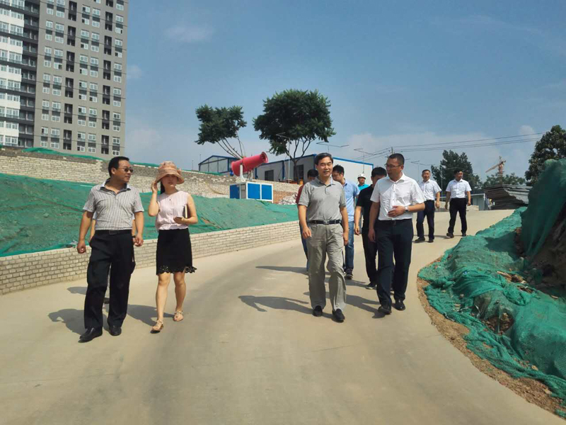 集團公司領(lǐng)導(dǎo)對我院春臨住宅樓工地視察