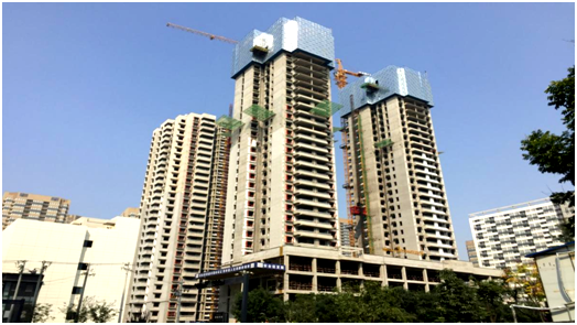 電勘院職工住宅樓2號、3號樓喜封金頂